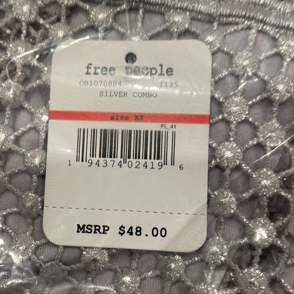 New Free People Constellation Soft Silver Color Bra XS Bundle 2 pcs Extra small - Picture 11 of 11